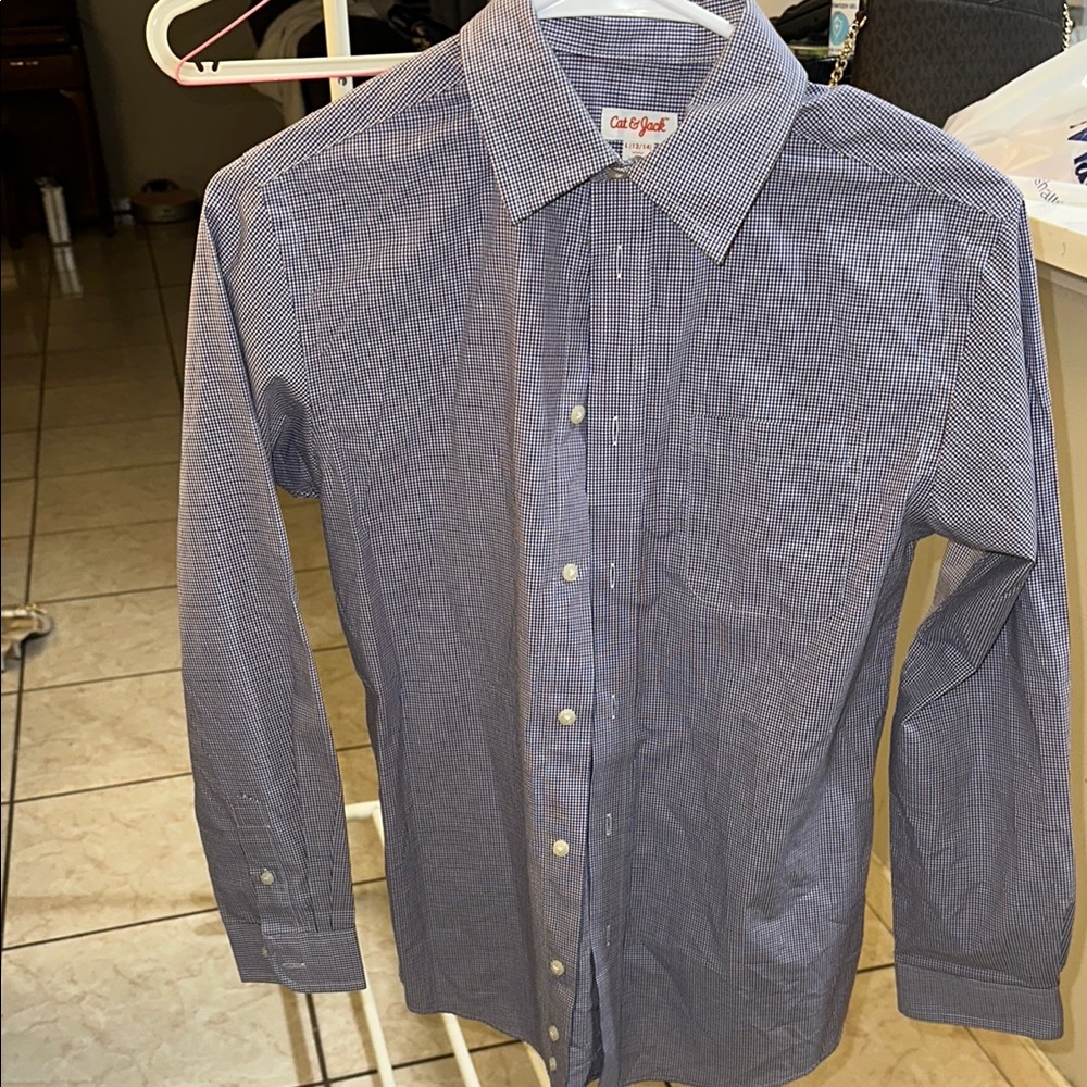 Blue Checkered Men's Shirt